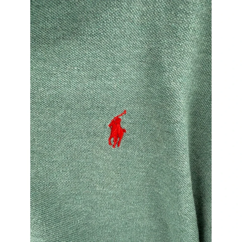 Polo‎ Ralph Lauren Mens XL Green Heather Short Sleeve Pique Polo Shirt Red Pony